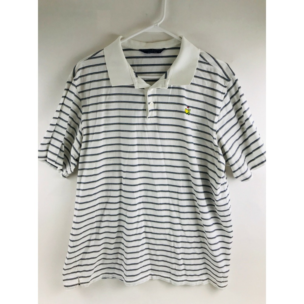Clubhouse Collection Shirt Men's Size XL Golf Polo Collared Pull Over Stripe